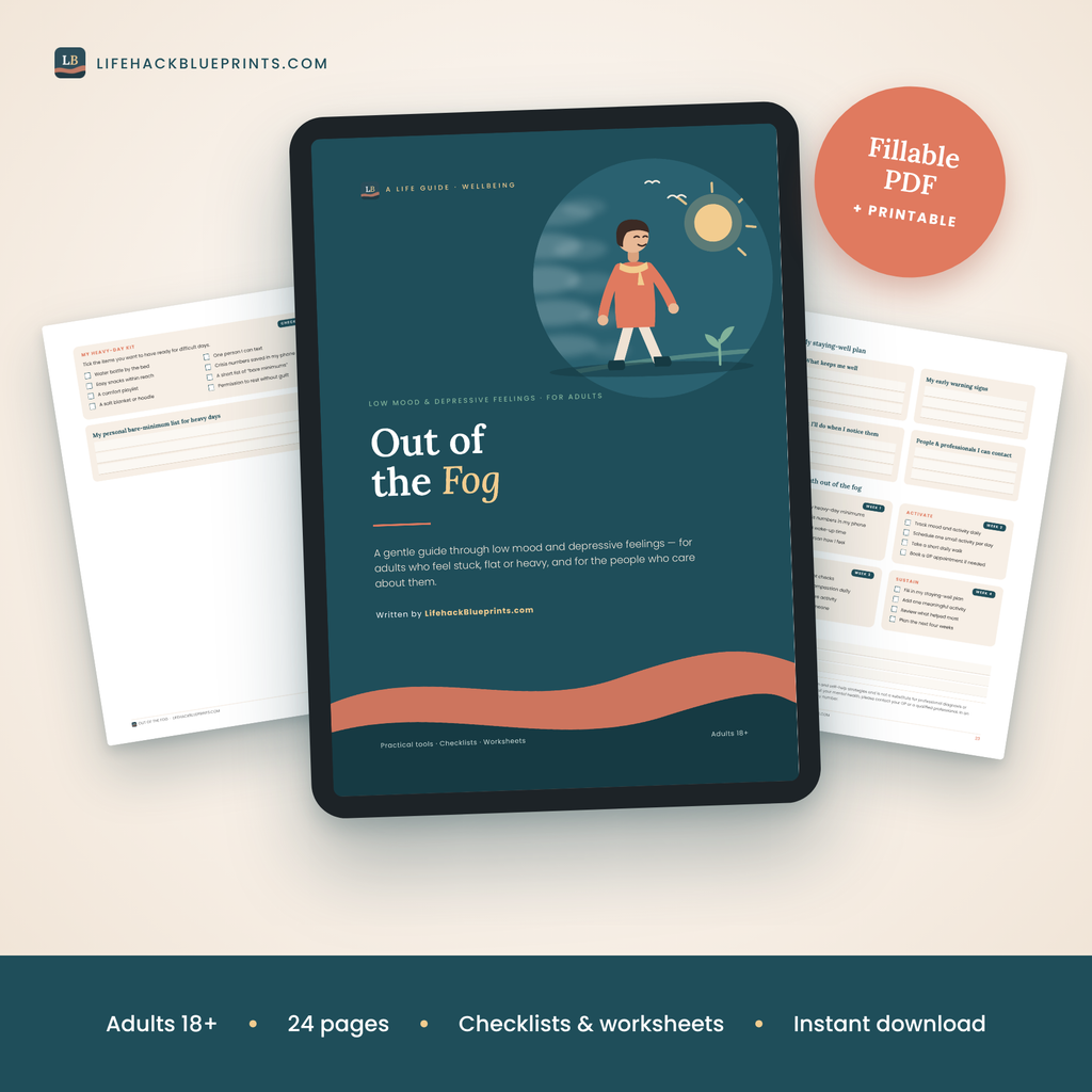 Out of the Fog - A gentle guide through low mood and depressive feelings for adults