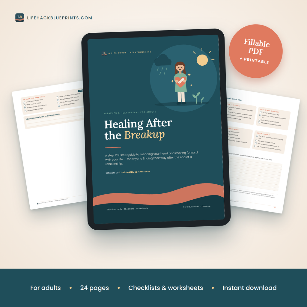 Healing After the Breakup - A step-by-step guide to mending your heart and moving forward, for adults after the end of a relationship