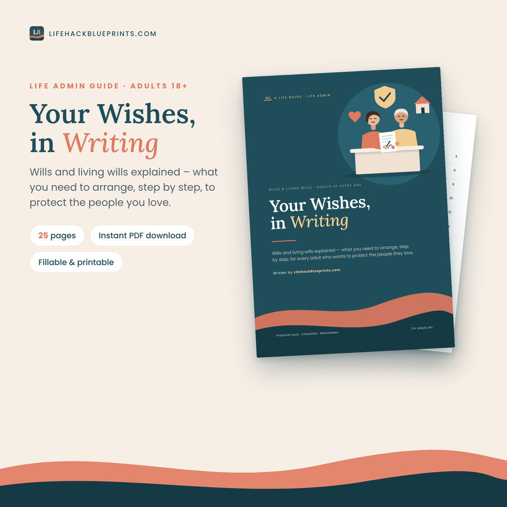 Your Wishes, in Writing - A Practical Guide to Wills and Living Wills for Adults of Every Age