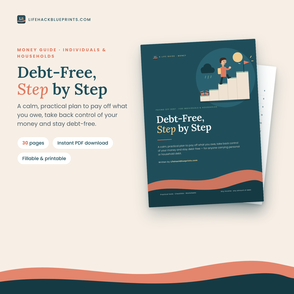 Debt-Free, Step by Step - A Practical Debt Payoff Plan for Individuals &amp; Households