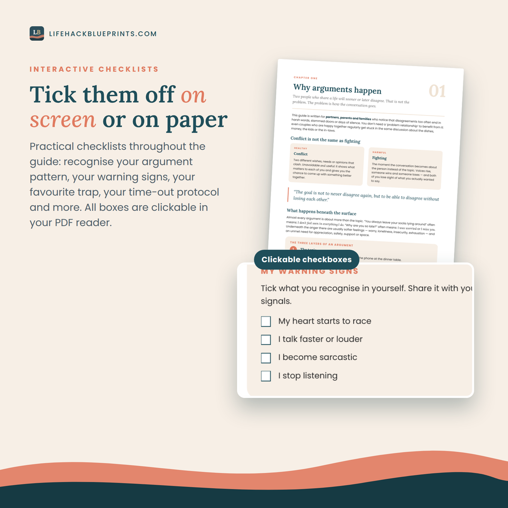 Talking without Fighting - How to prevent and resolve conflict together, a practical guide for partners, parents and families who want to talk well, especially when things get tense