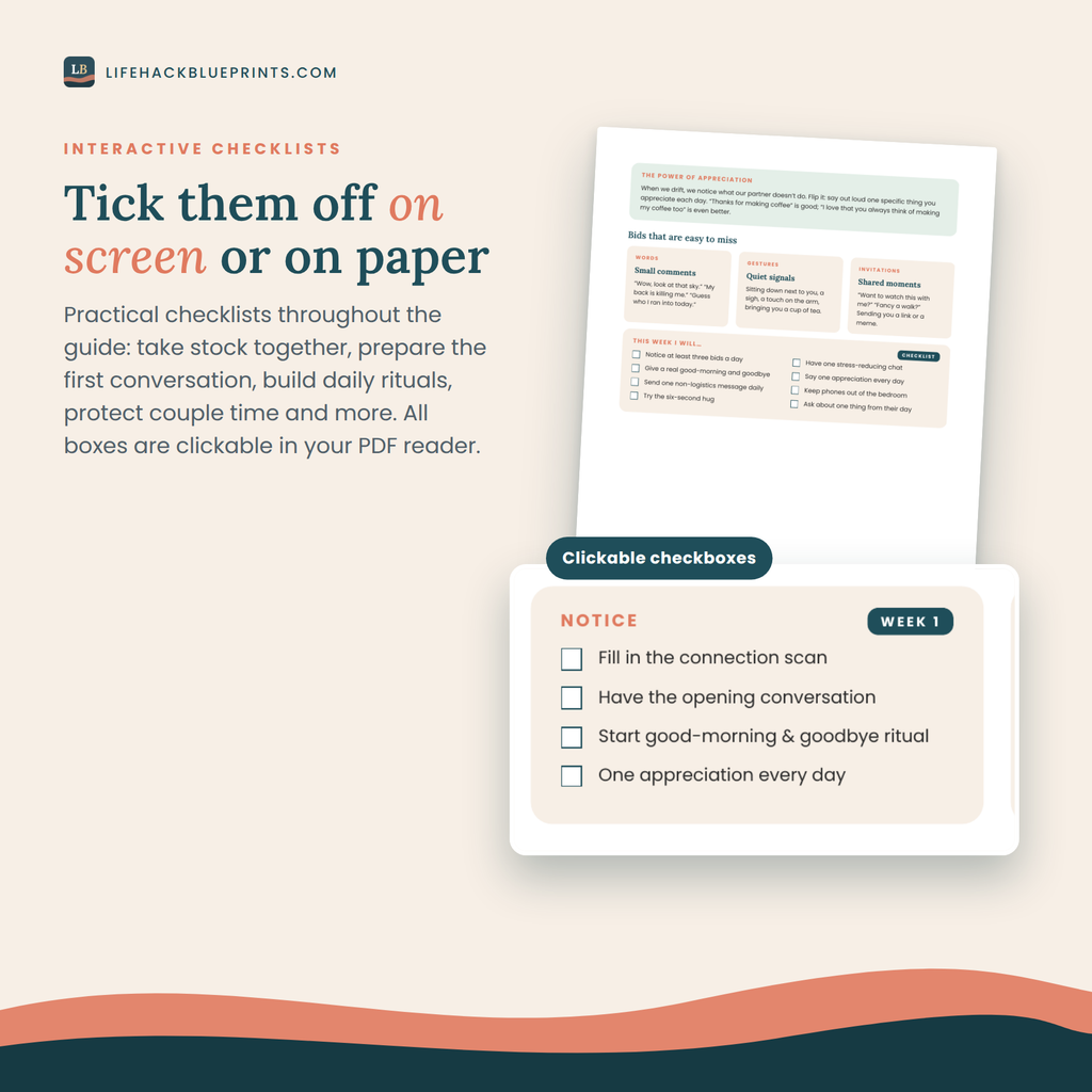 Together Again, Not Side by Side - A practical reconnection guide for couples who feel more like housemates than partners