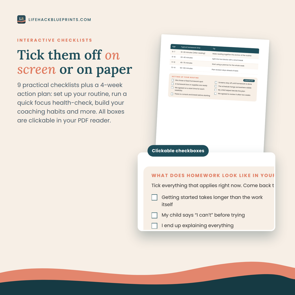 Homework without Tears - A practical guide to better focus and independent study for children aged 6–14